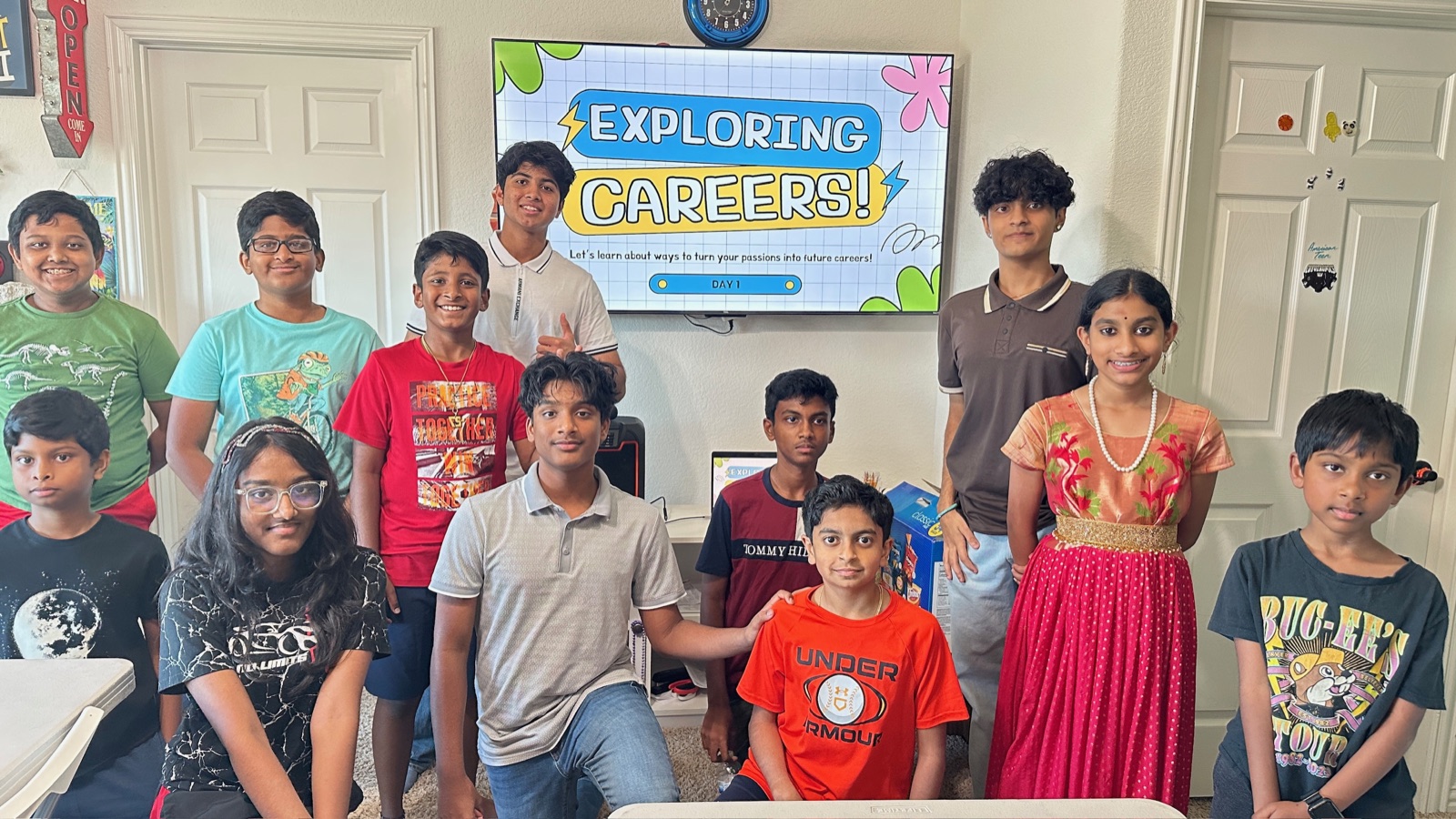 Students collaborating during a workshop