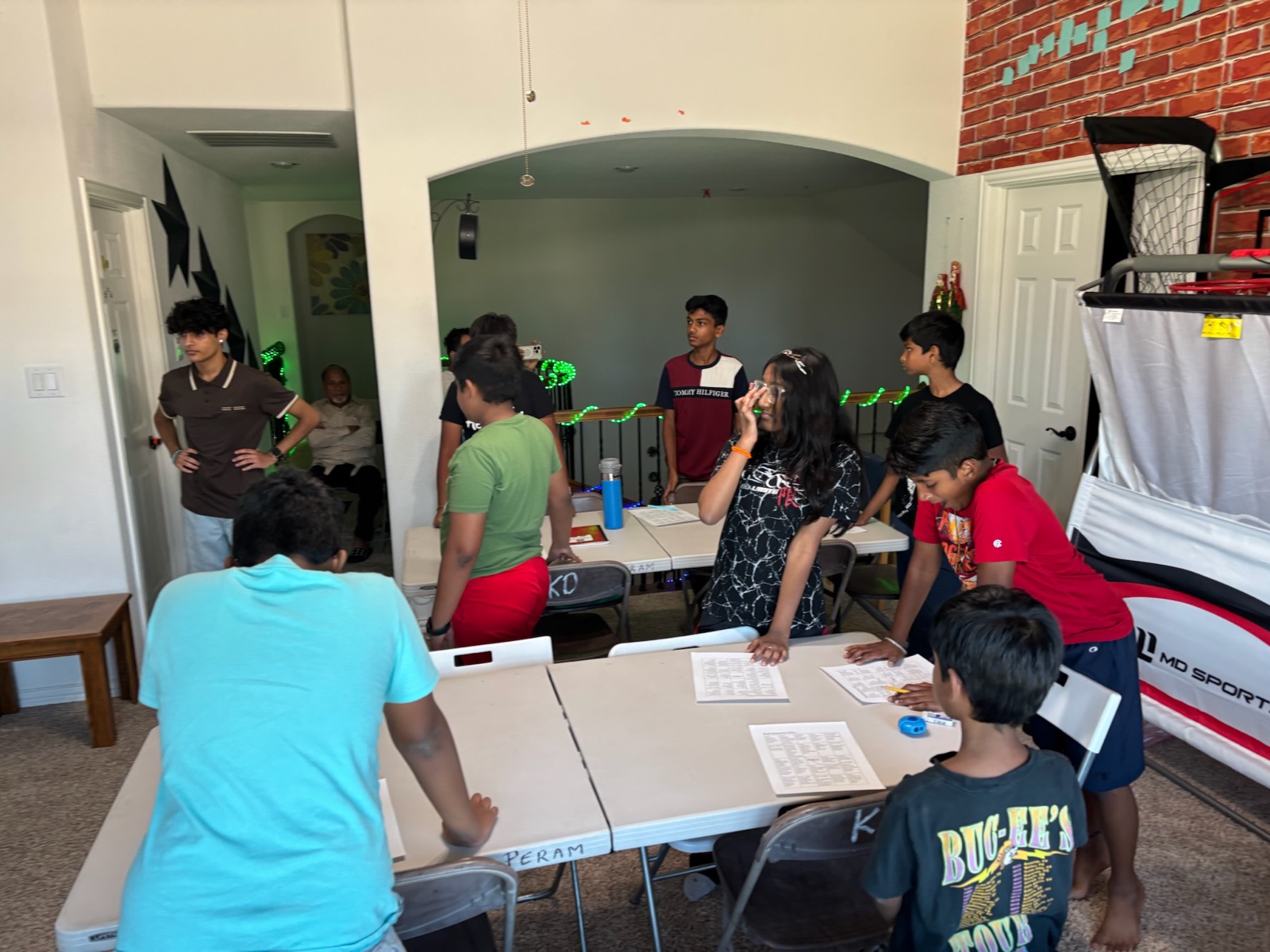 Students learning together